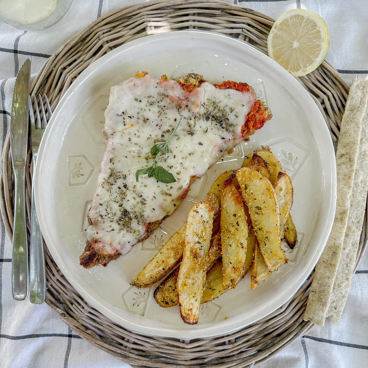 Milanesa napolitana de pollo