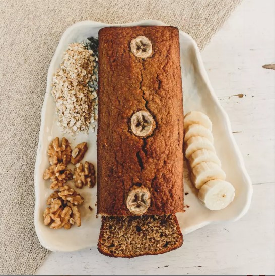 Budín de banana mini