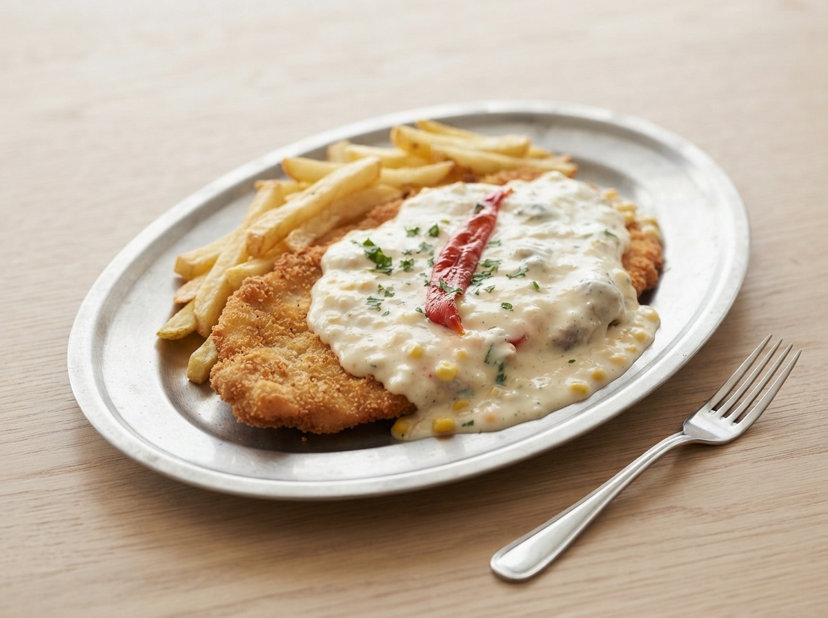Milanesa de carne 4 quesos