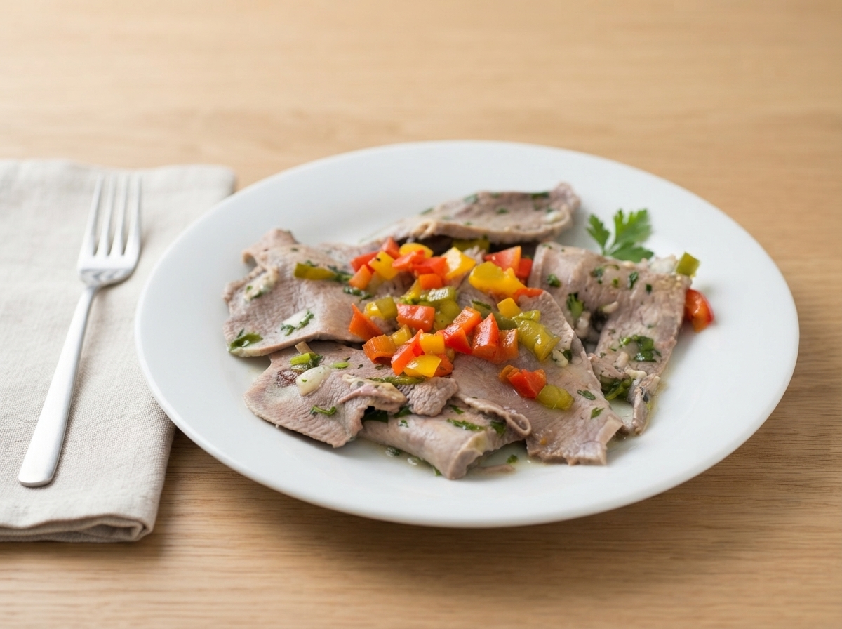 Lengua a la vinagreta