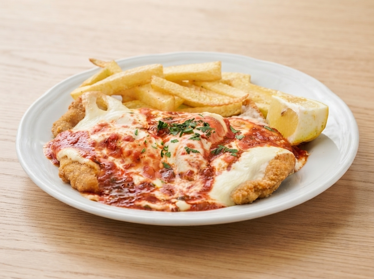 Milanesa de carne napolitana 