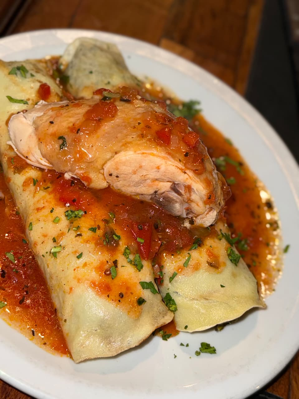 Porción de pollo o carne peceto