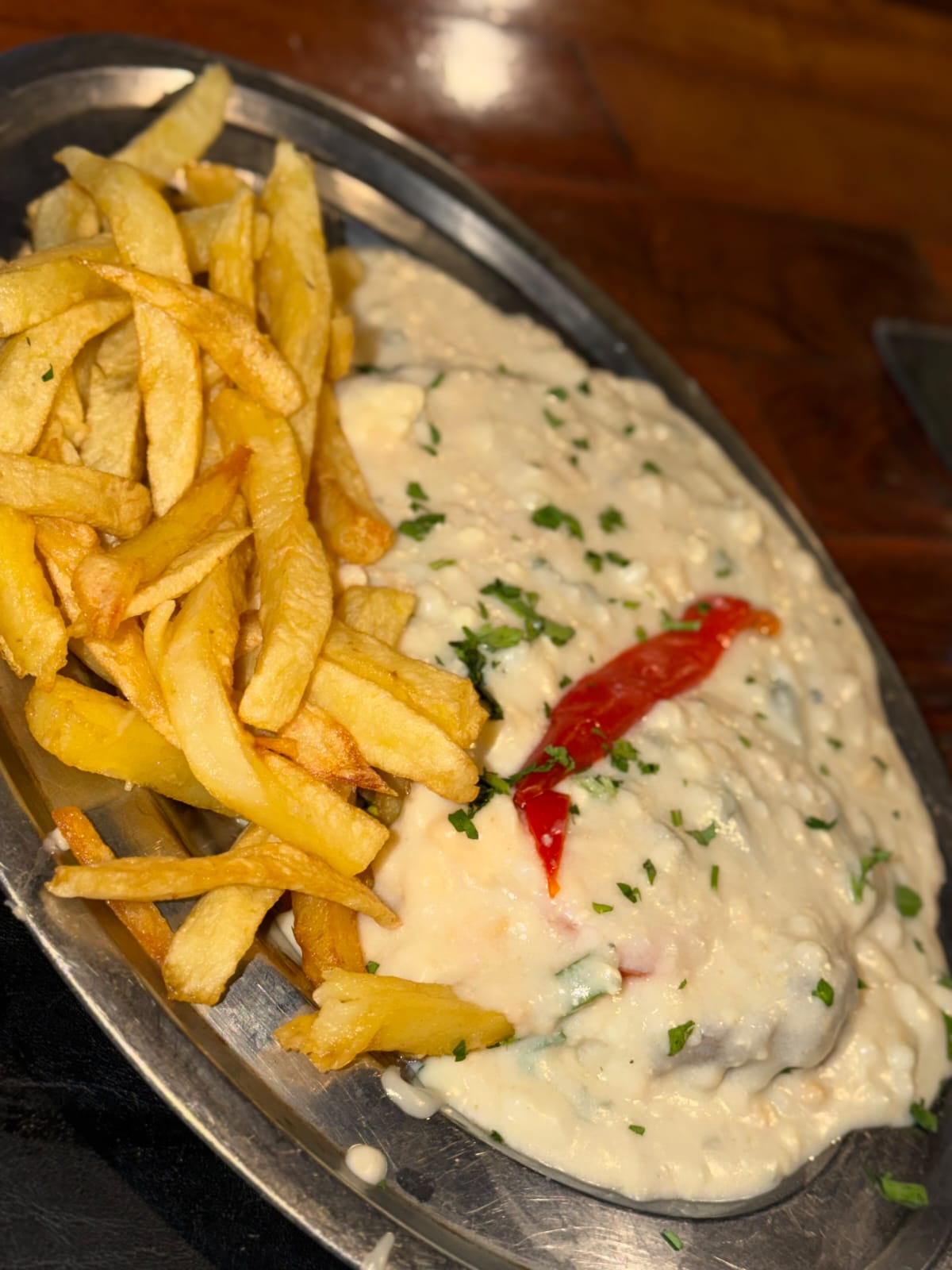 Milanesa de carne 4 quesos