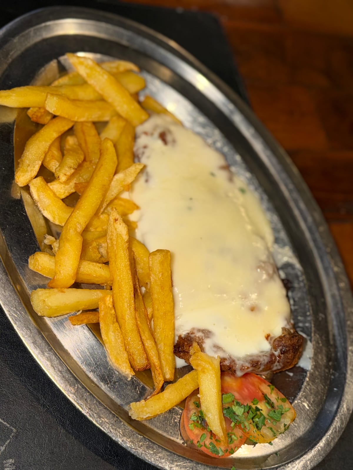 Milanesa de carne gratinada