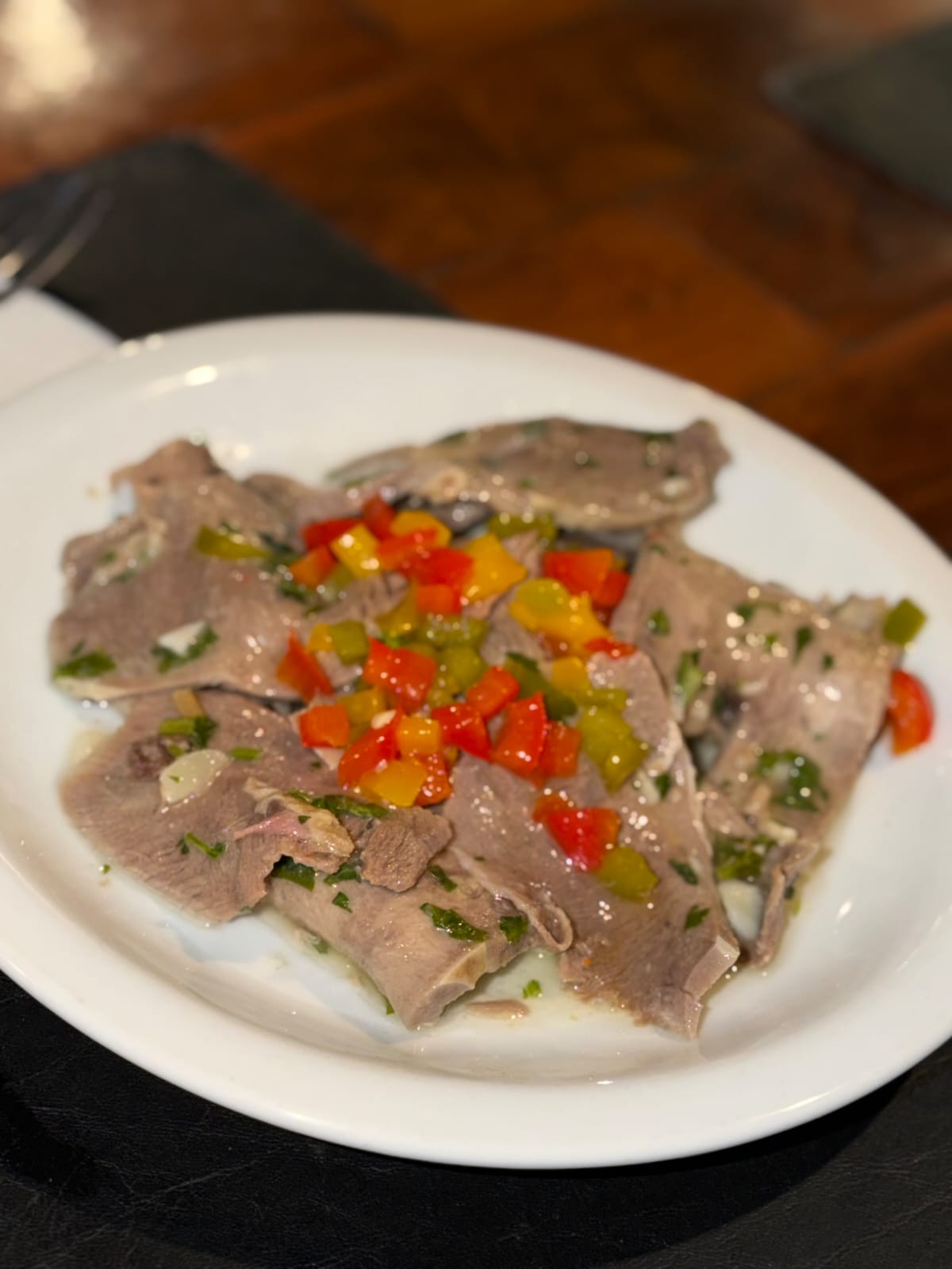 Lengua a la vinagreta